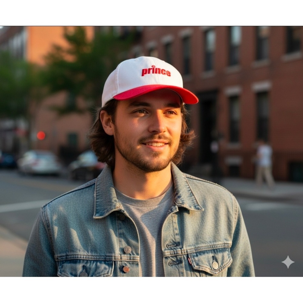 Prince Pickleball Hat Cap Red White Tennis Sportswear Adjustable Strapback New‎